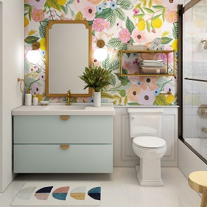 Цветная и яркая ванная комната: как преобразить санузел в Прокудском - prokudskoe.mebel54.com | фото