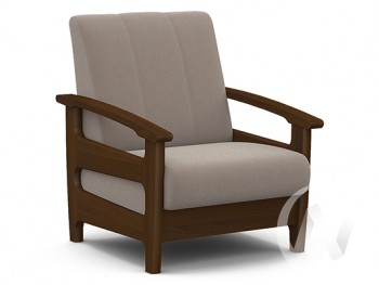 Кресло для отдыха Омега (орех лак/CATANIA COCOA) в Прокудском - prokudskoe.mebel54.com | фото
