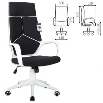 Кресло офисное BRABIX Prime EX-515 (черная ткань) в Прокудском - prokudskoe.mebel54.com | фото