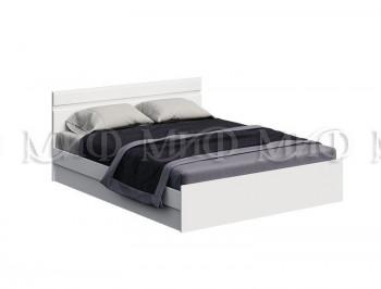 Кровать Нэнси New 1,4м (Белый/белый глянец) в Прокудском - prokudskoe.mebel54.com | фото