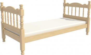 Кровать одинарная Аленка из массива сосны 800*1890 Сосна в Прокудском - prokudskoe.mebel54.com | фото