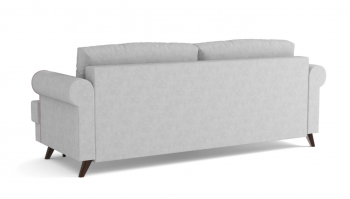Оливер / диван - кровать 3-х местн. (еврокнижка) (велюр велутто серебряный 52 в Прокудском - prokudskoe.mebel54.com | фото