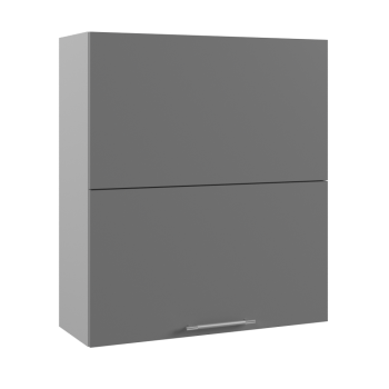 Ройс ВПГПМ 800 Шкаф верхний высокий Blum Aventos HF (Графит софт/корпус Серый) в Прокудском - prokudskoe.mebel54.com | фото